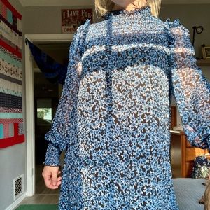 Mi Amor Blue floral dress